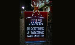 Lichtwerbung Leuchtschilder - M5 Diskothek & Tanzbar