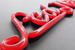 Lichtwerbung im Neonlook